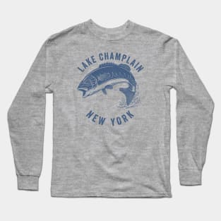 Lake Champlain Bass Fishing Long Sleeve T-Shirt